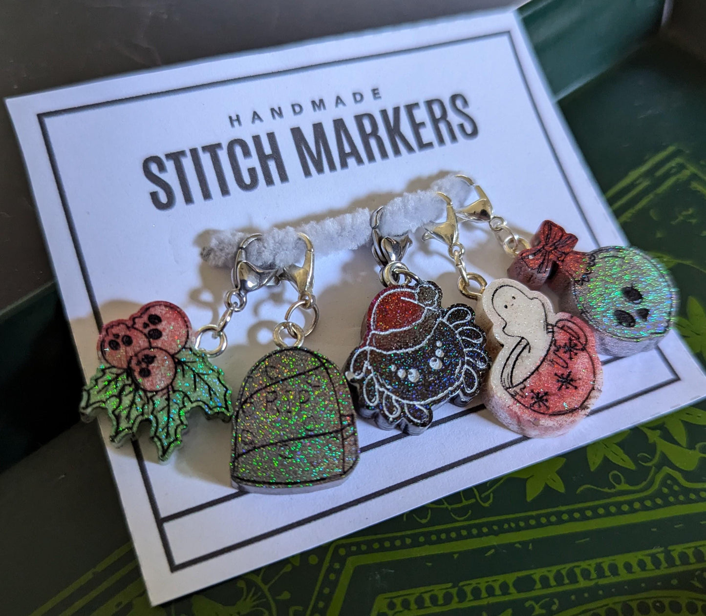 Creepy Christmas Stitch Markers