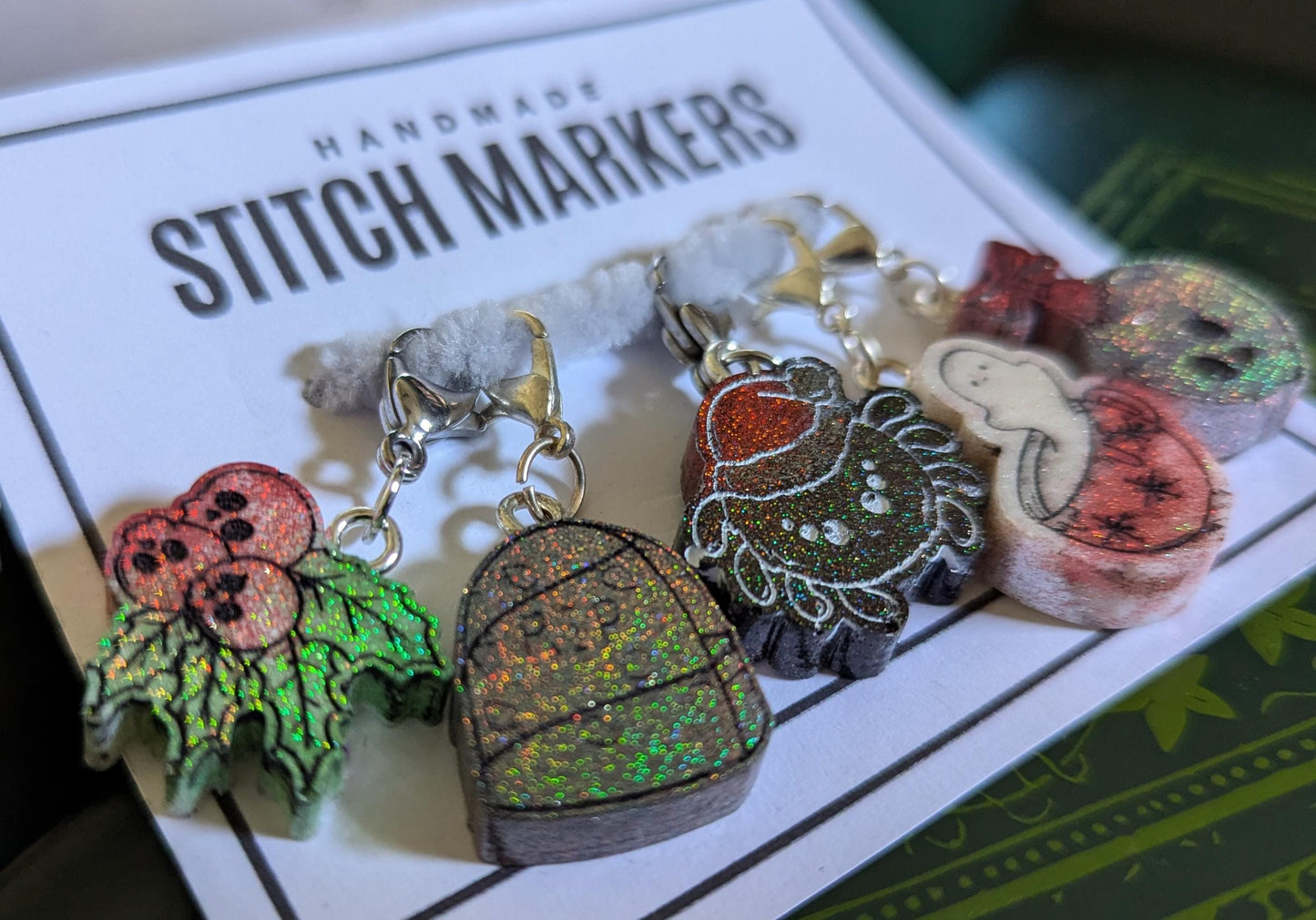 Creepy Christmas Stitch Markers
