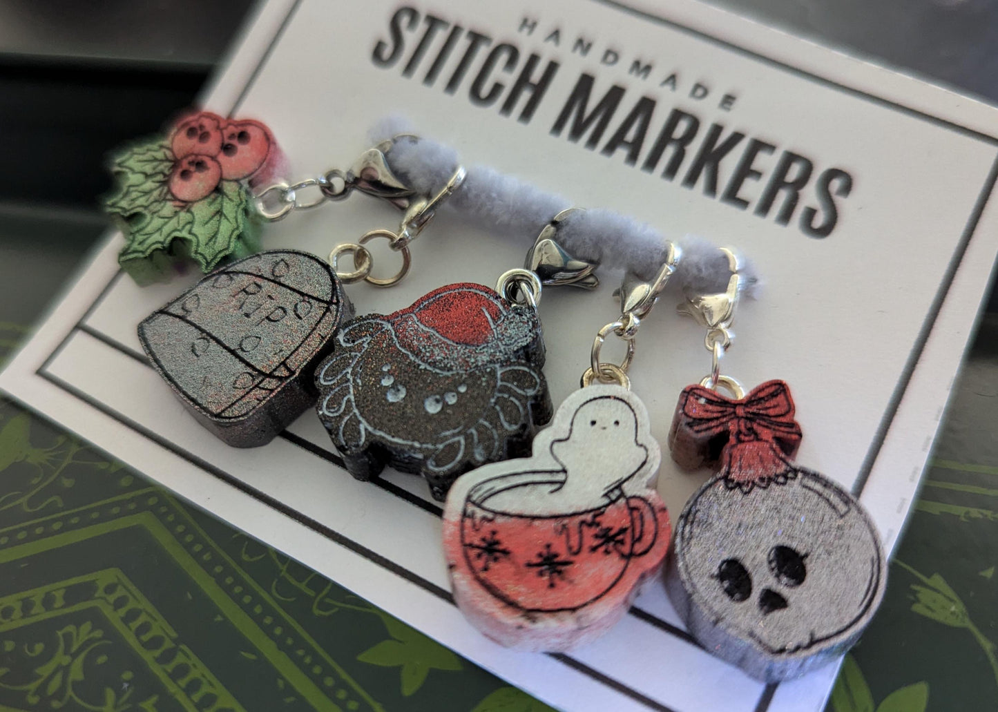 Creepy Christmas Stitch Markers