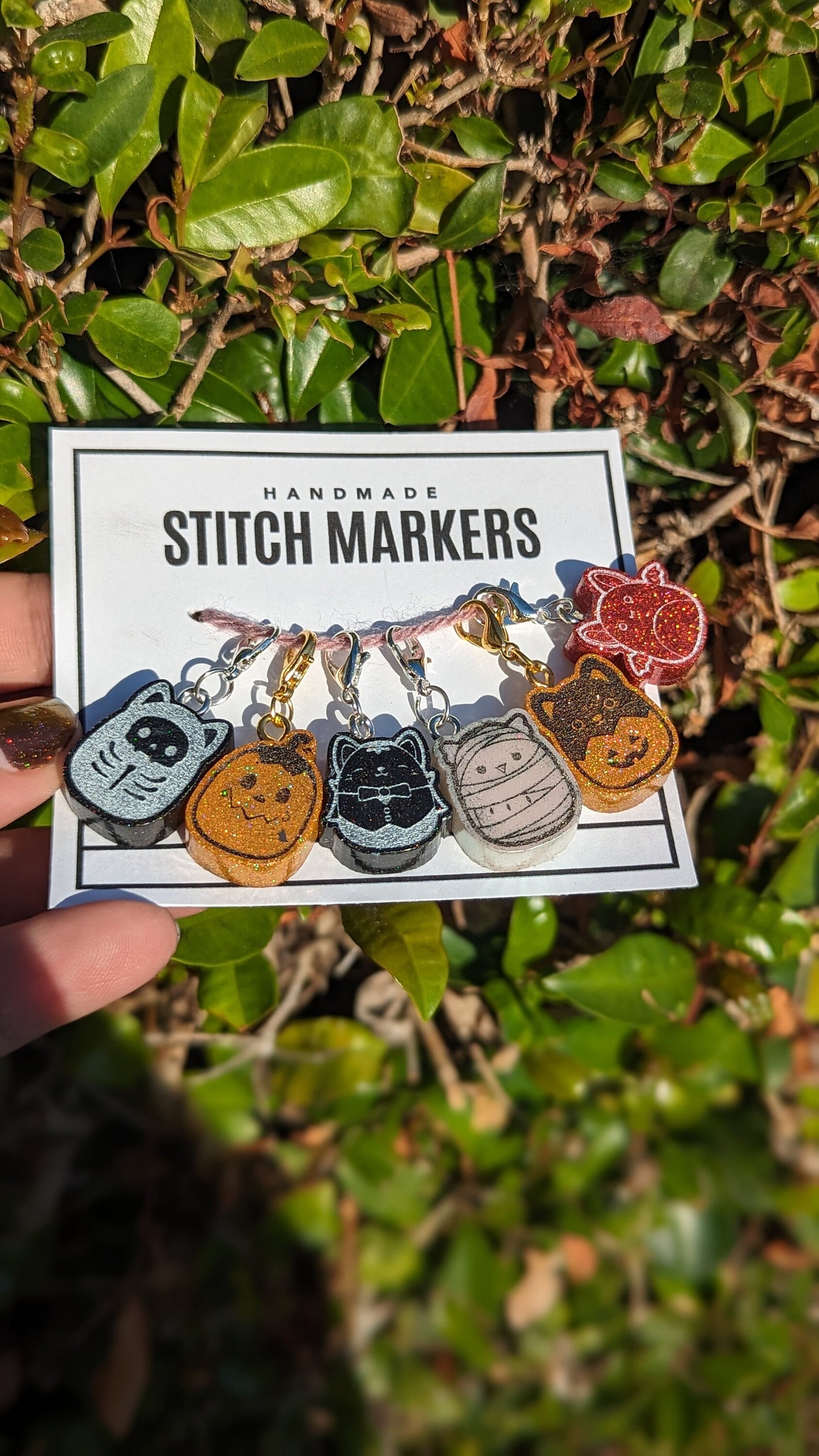 Spooky Squishy Friends Stitch Markers