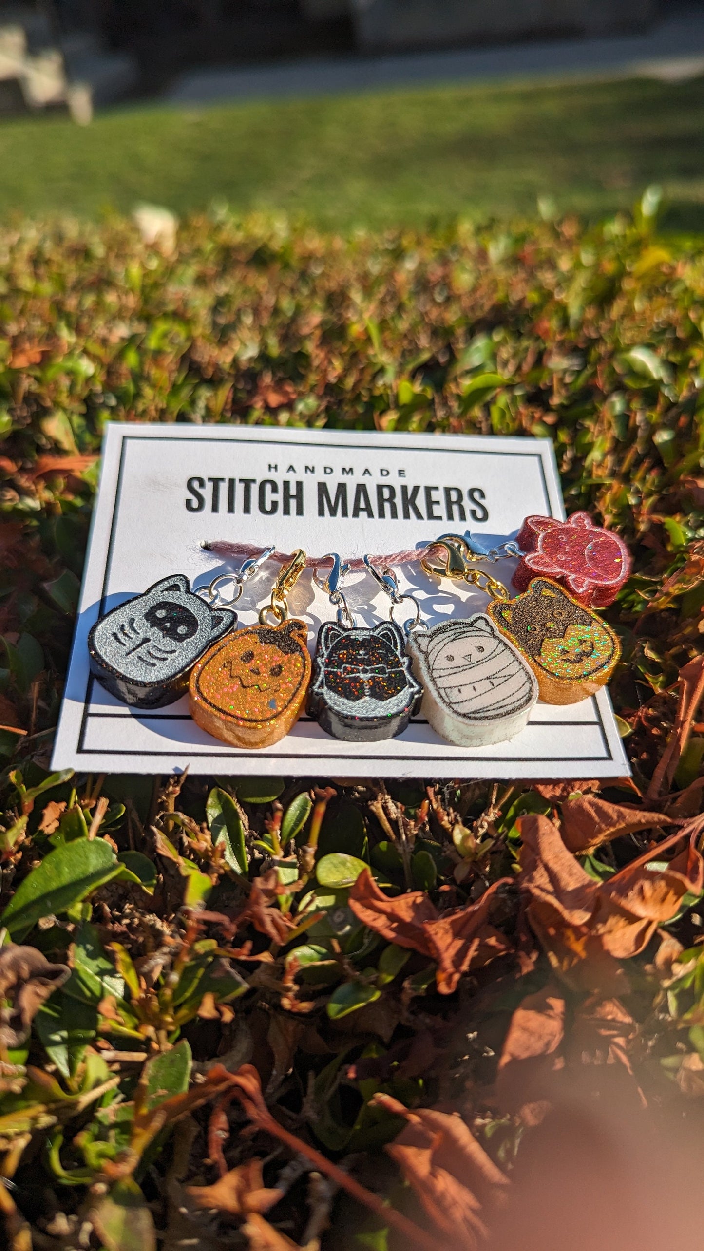 Spooky Squishy Friends Stitch Markers