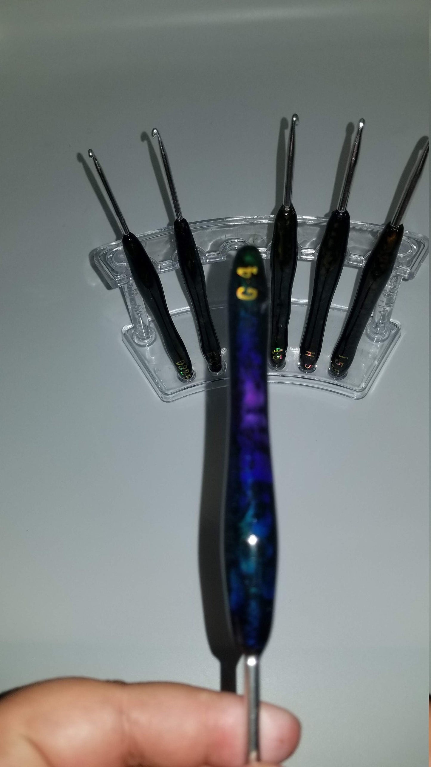 Mood Ring Crochet Hook Susan Bates - Color Changing Resin Crochet Hook