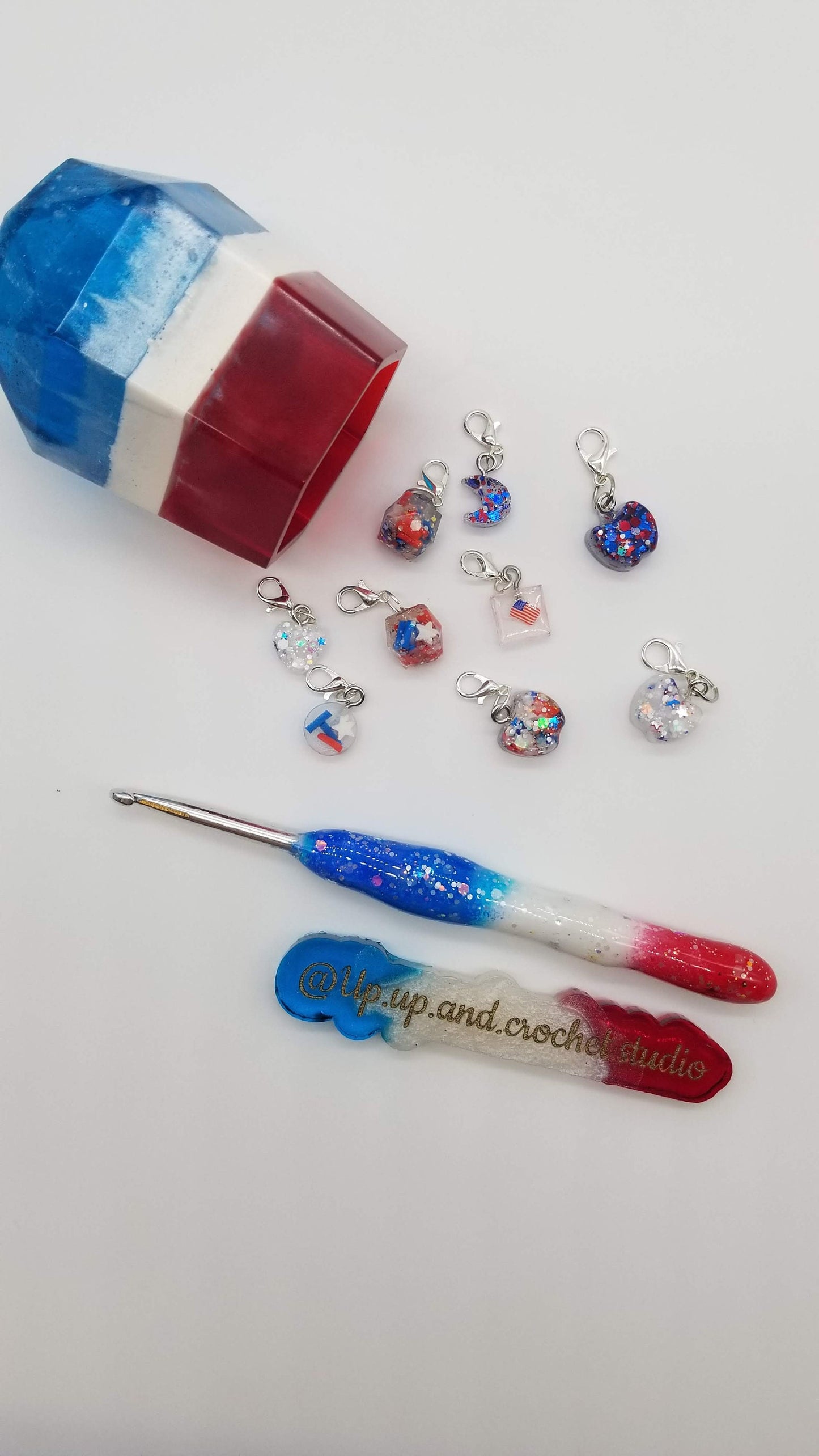 Patriotic crochet hook