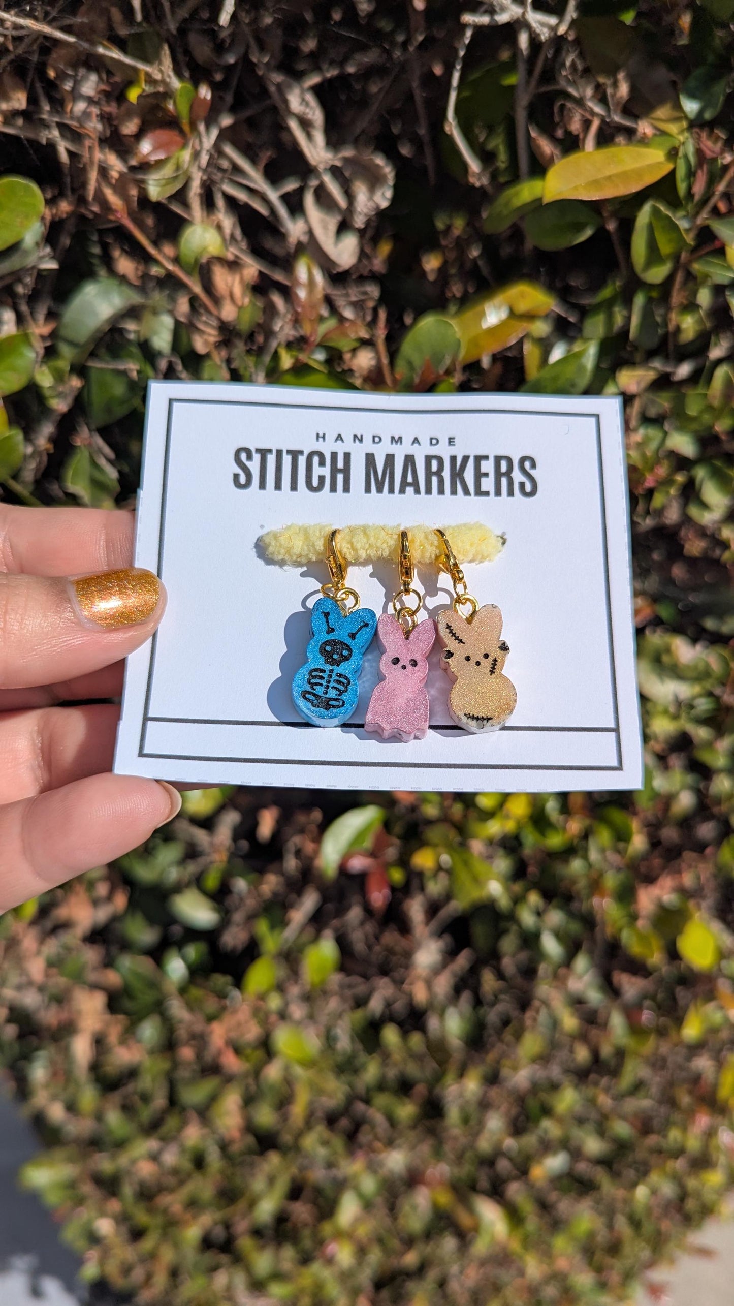 Creepy Easter Stitch Markers