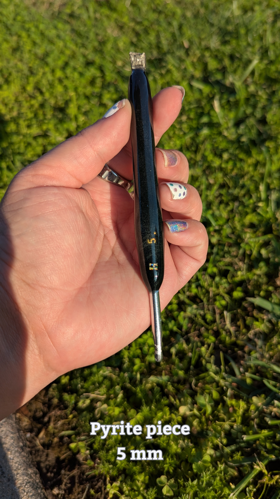 Custom Crystal topped Crochet Hooks