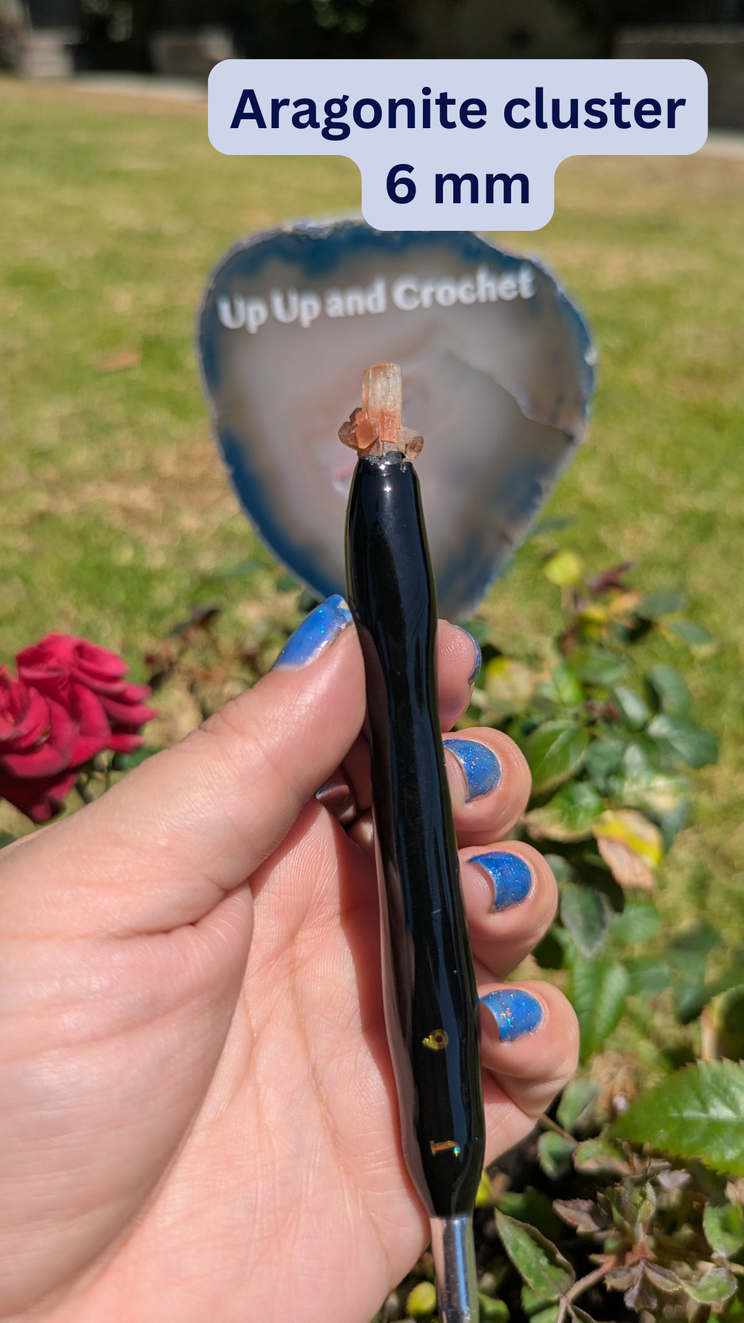 Crystal Topped Crochet Hooks
