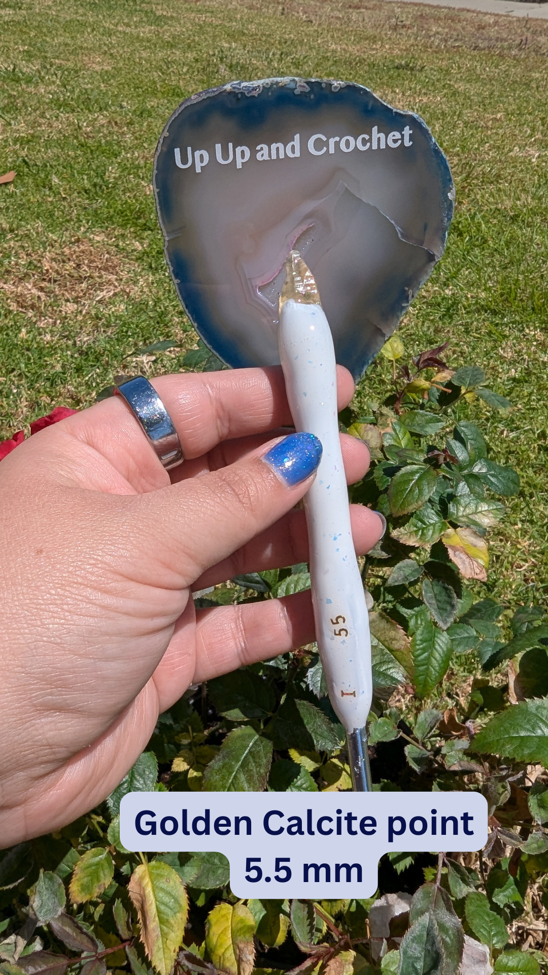 Crystal Topped Crochet Hooks
