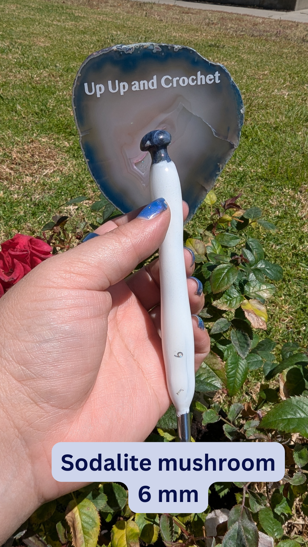 Crystal Topped Crochet Hooks