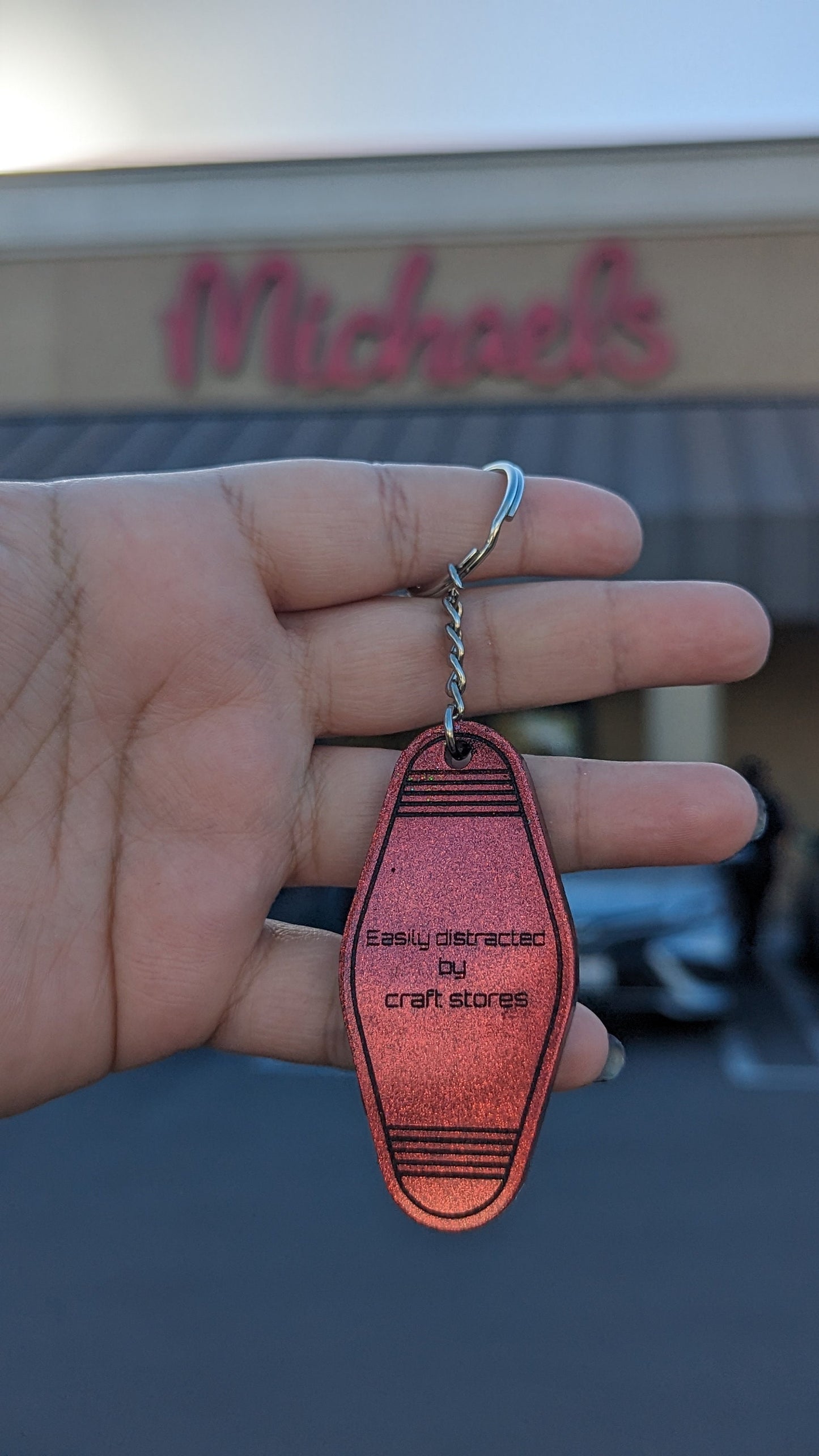 Craft store keychain