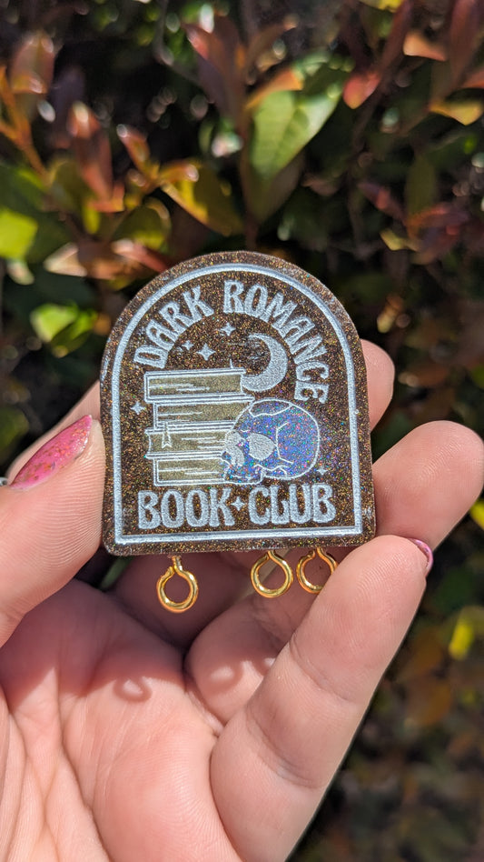 Dark Romance Book Club Stitch Marker Pin