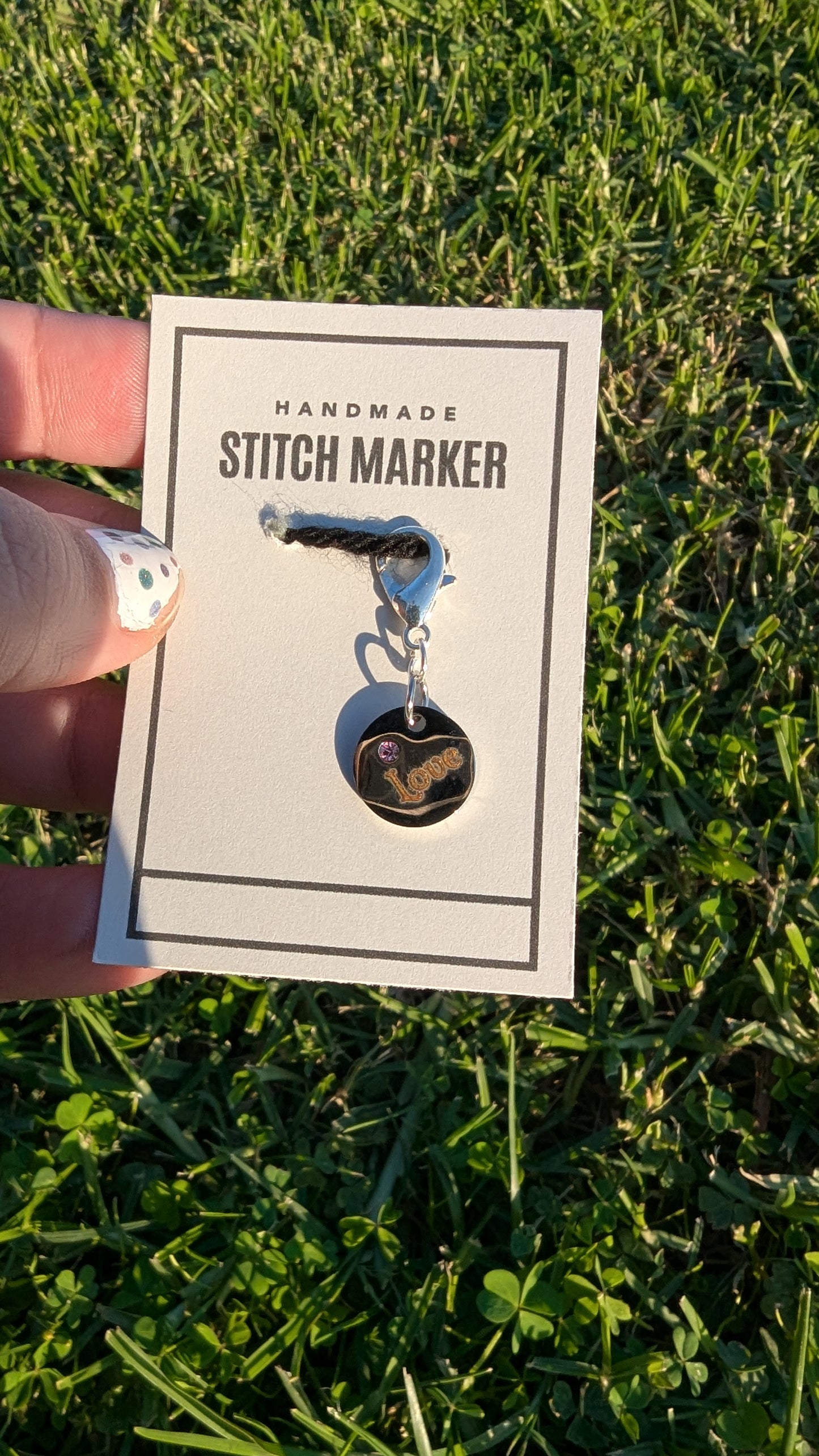 Engraved Crystal Stitch Markers