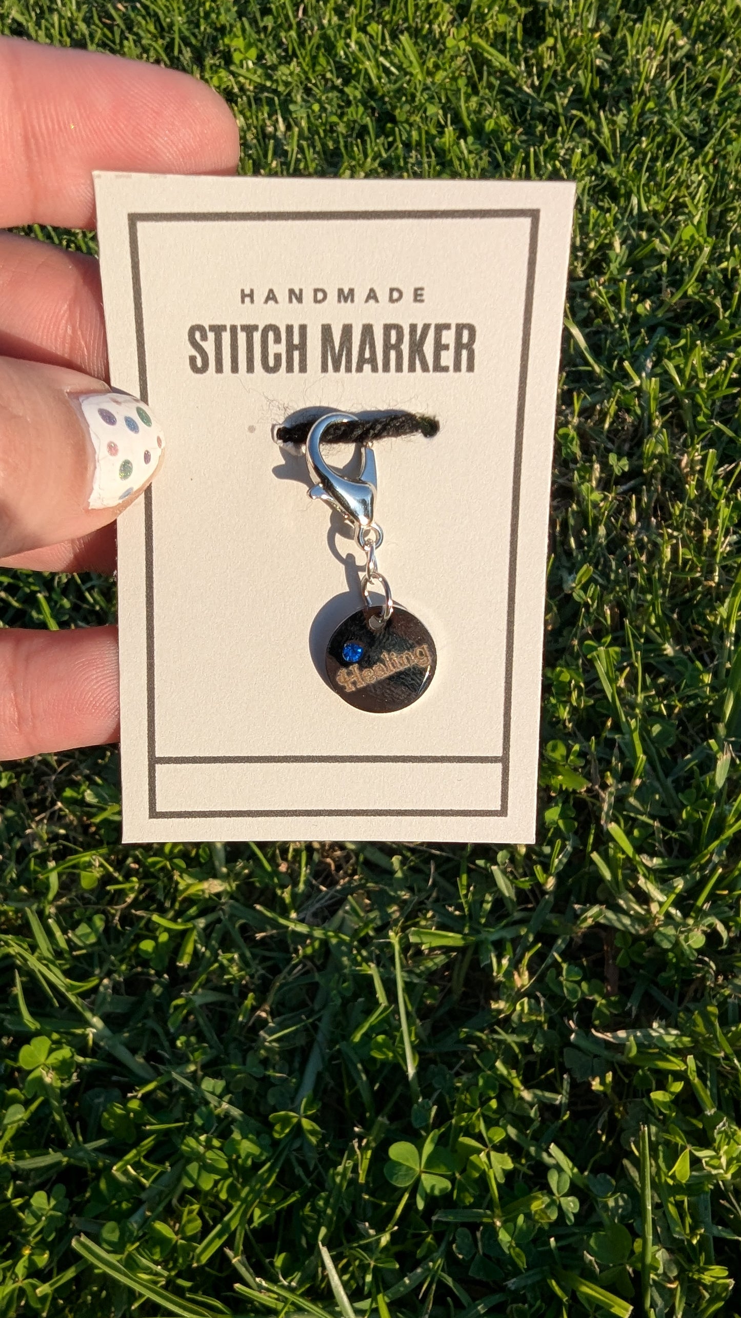 Engraved Crystal Stitch Markers