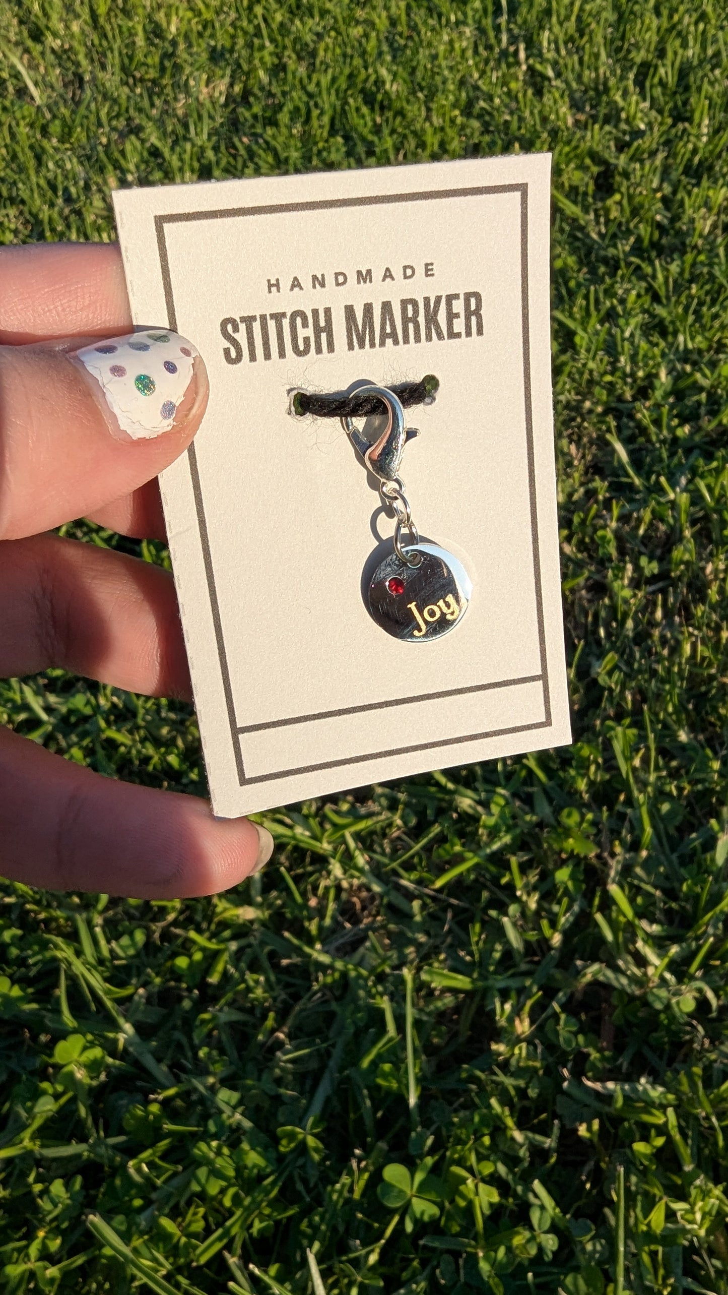 Engraved Crystal Stitch Markers