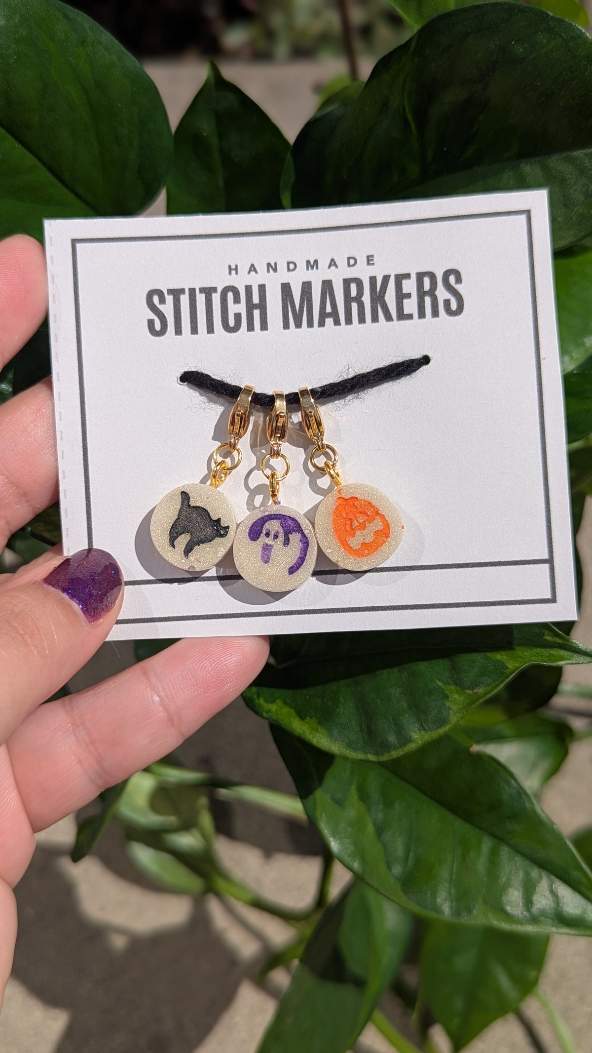 Halloween Cookie stitch markers