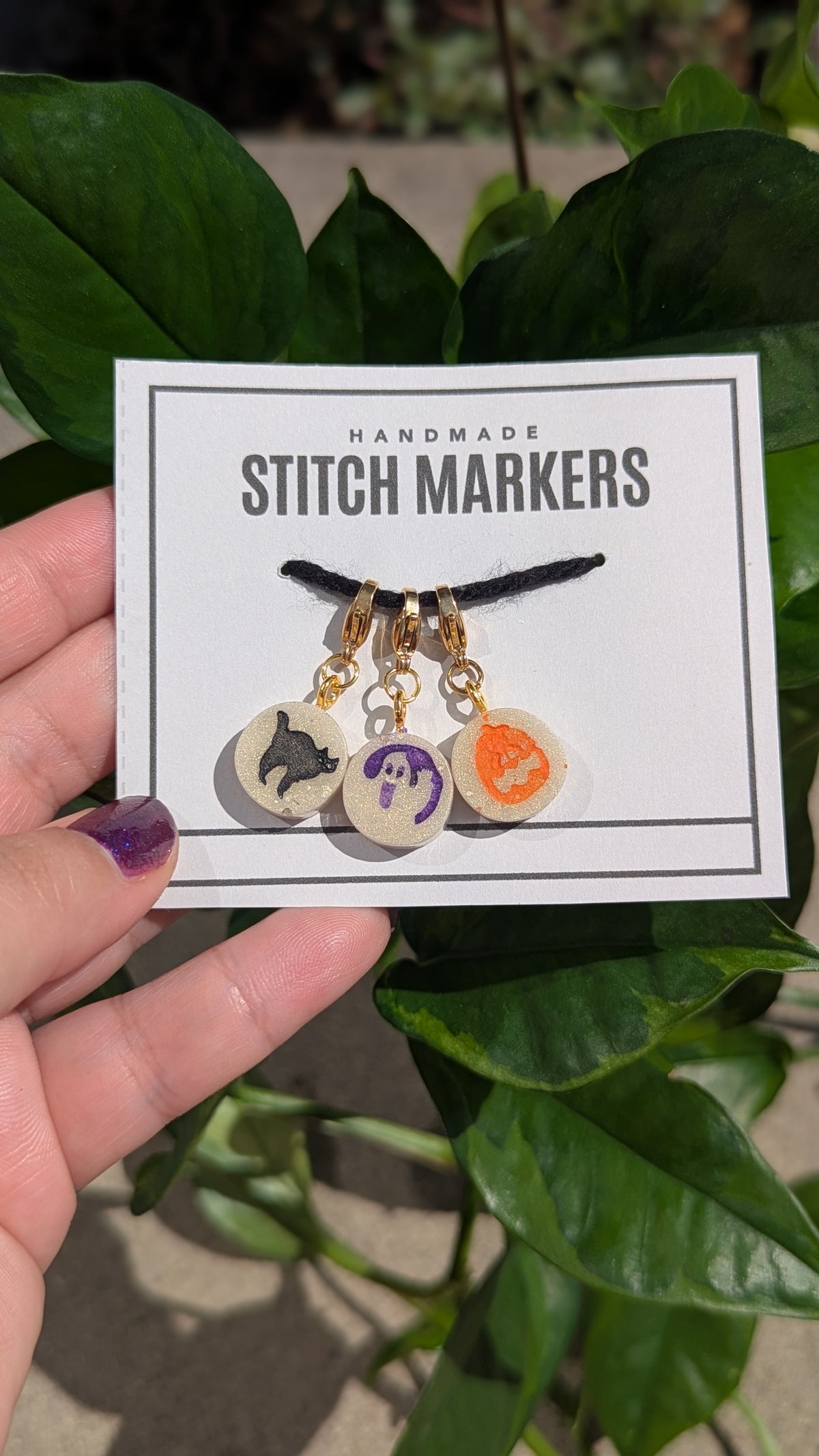 Halloween Cookie stitch markers