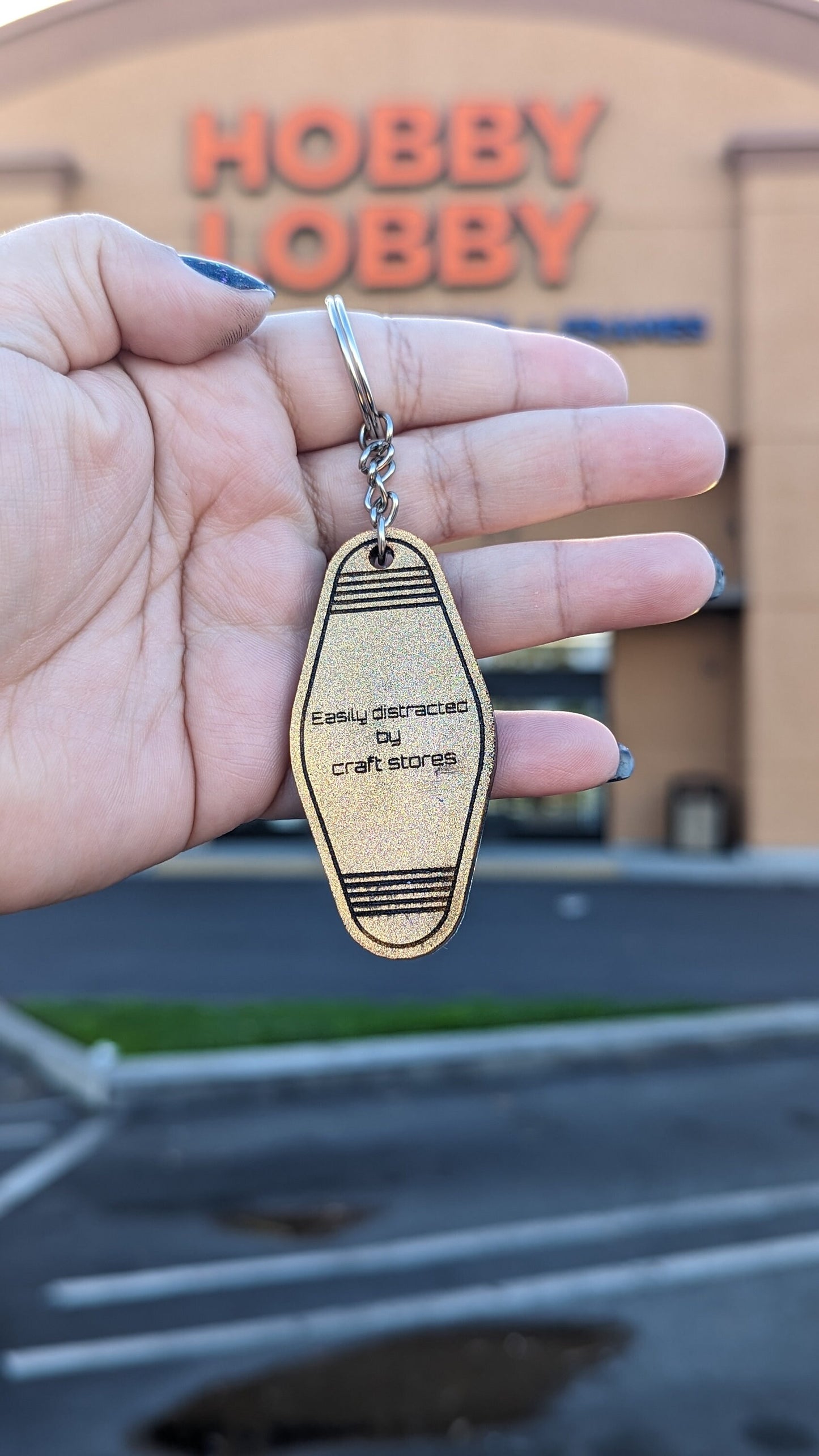 Craft store keychain