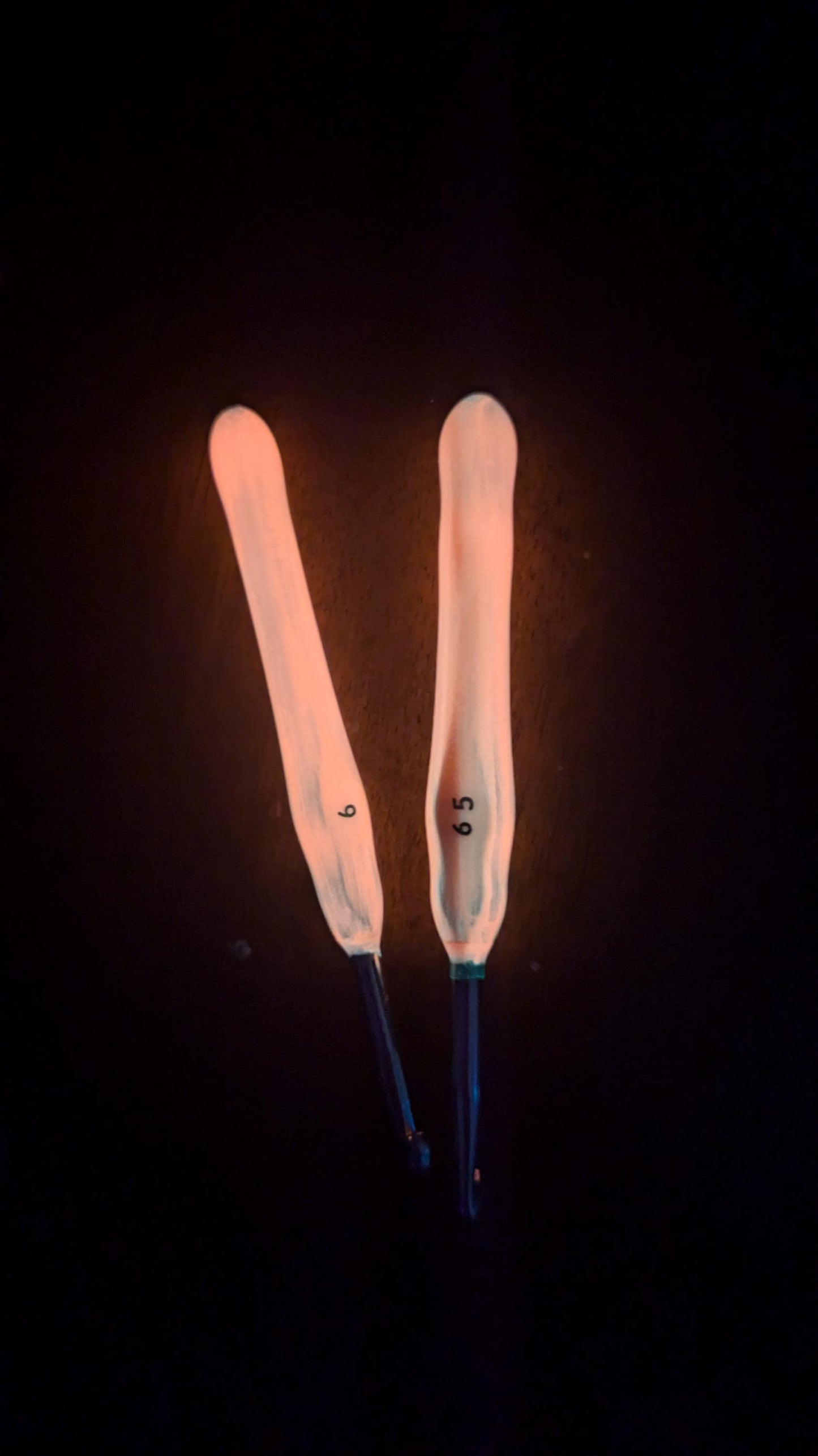 Pink Glow in the Dark Crochet Hook - novelty crochet hook, crochet gift
