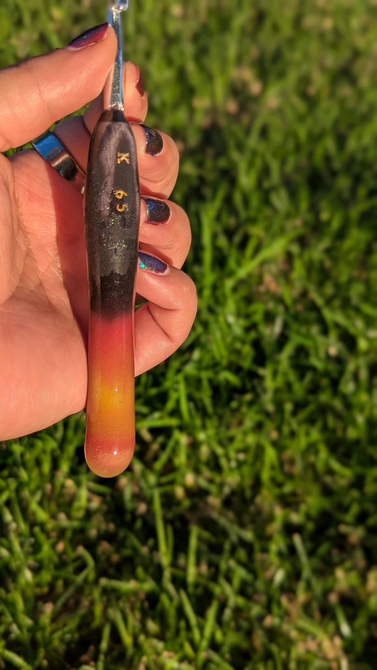 Black to Red to Yellow Color Changing Crochet Hook: Halloween Crochet Hook