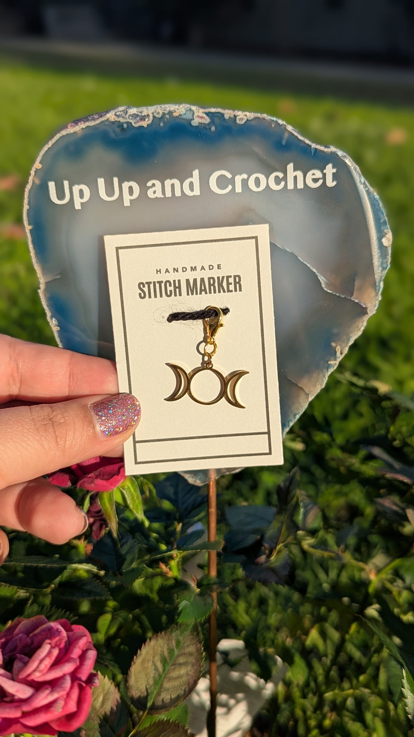 Triple Moon Stitch Marker